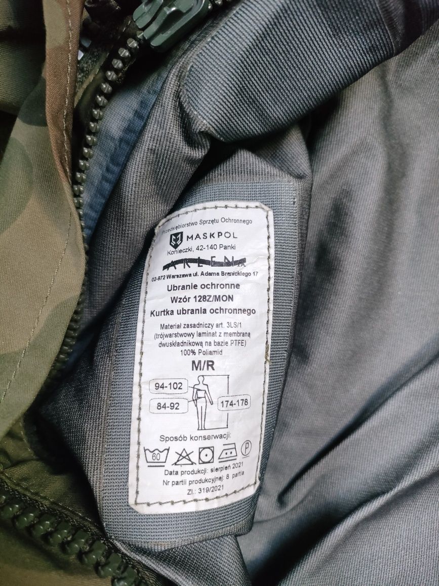 Gore-Tex strój ochronny MON