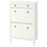 HEMNES Szafka na buty 2 przegrody, biała 89x30x127 Nowa