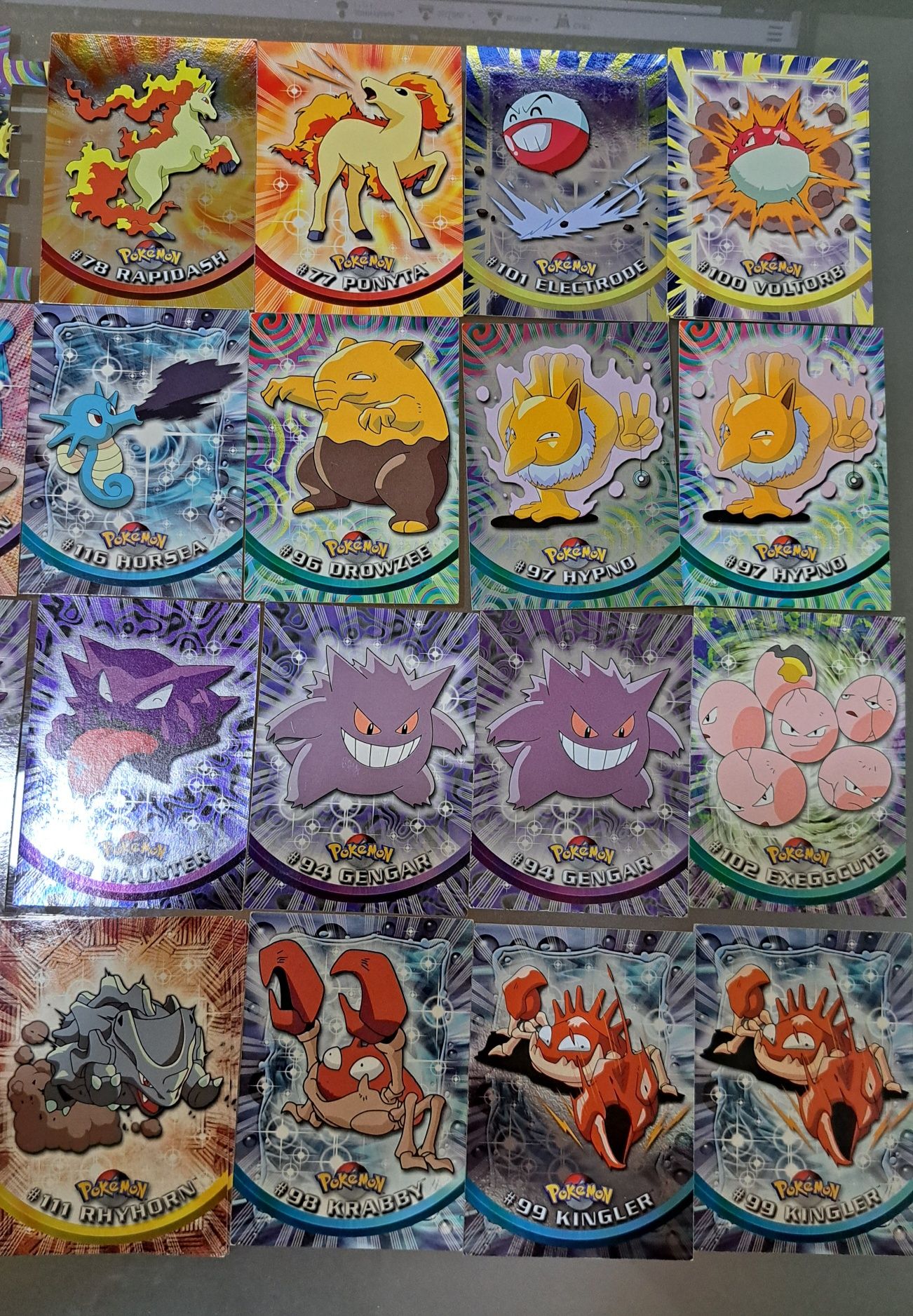 Cartas pokemon Topps TV