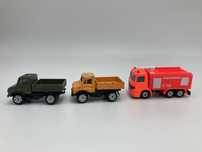 Zestaw siku mercedes unimog i straż 3szt