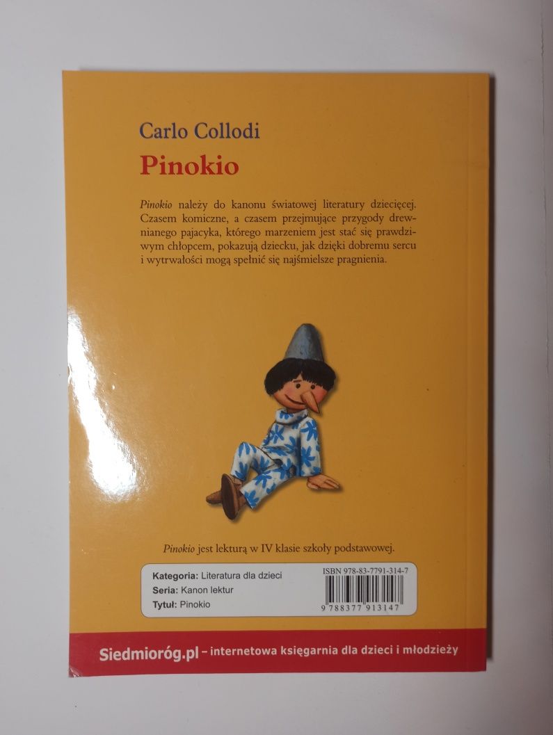 Książka ,, Pinokio " Carlo Collodi