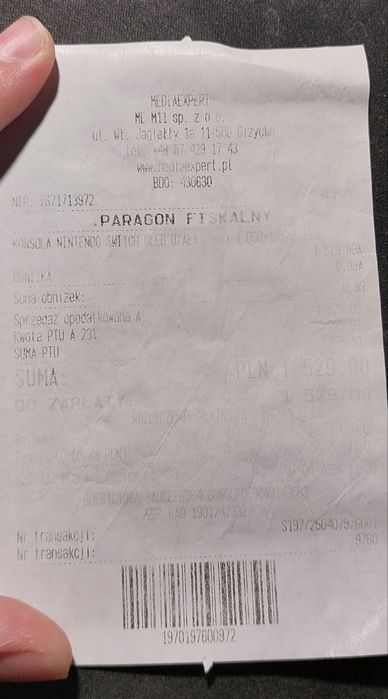 Konsola Nintendo Switch OLED Biały