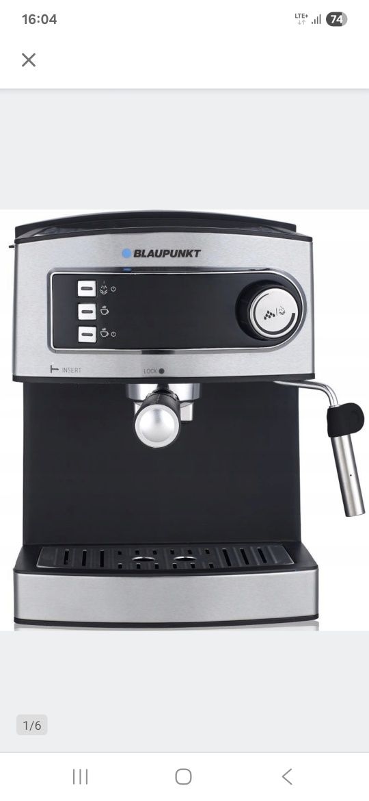 Ekspres kolbowy Blaupunkt CMP301 stan idealny