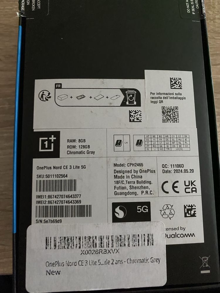 Oneplus Nord CE 3lite 8/128