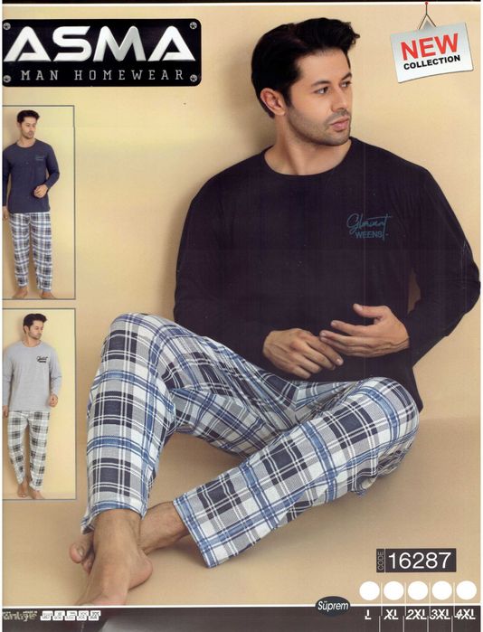 Piżama Męska Długi Rękaw rozmiar L