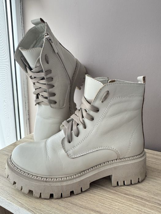 Зимние кожаные ботинки 36 размер