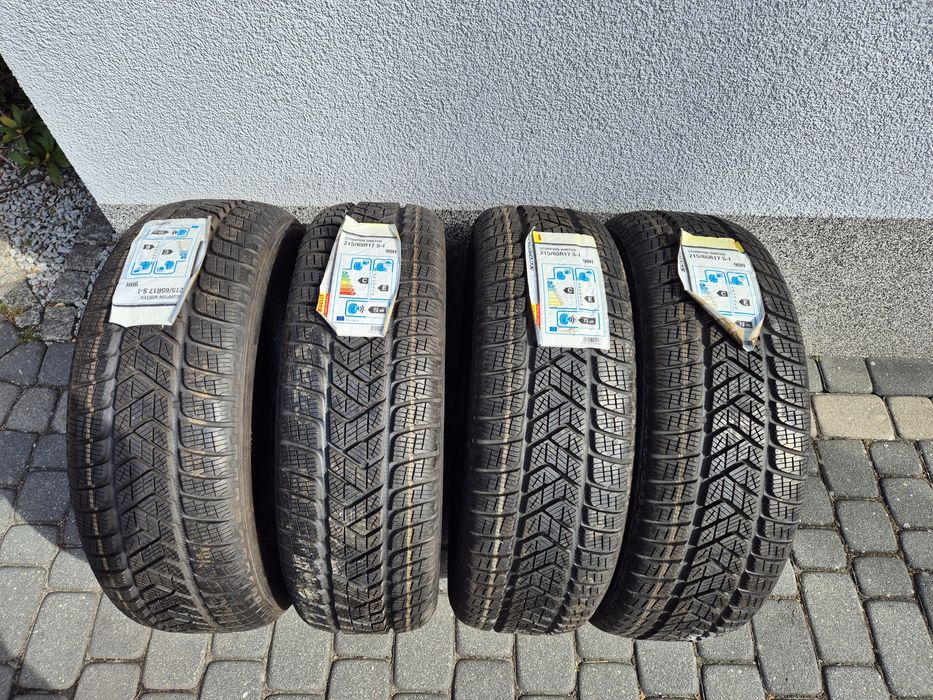 Opony zimowe 2 sztuki  Pirelli  R17.   215x65.  Nowe