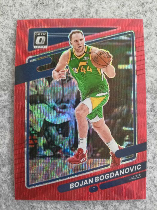 Karta NBA 2021-22 Optic Red Wave Prizm Bojan Bogdanovic Utah Jazz