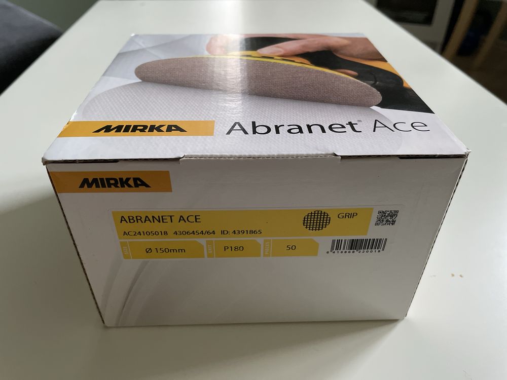 MIRKA ABRANET ACE 150mm siatka ścierna P180 50 szt szt