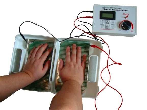 Jonoforeza Electro Antiperspirant nadpotliwość CAŁEGO CIAŁA dłoni stóp