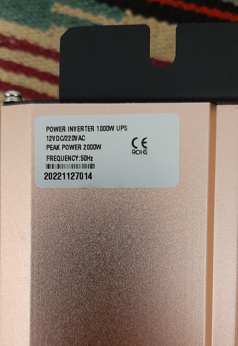 Інвертор Pulsepad PSWCH-1000 12 V 1000 W PURE SINE WAVE +Зарядний прис