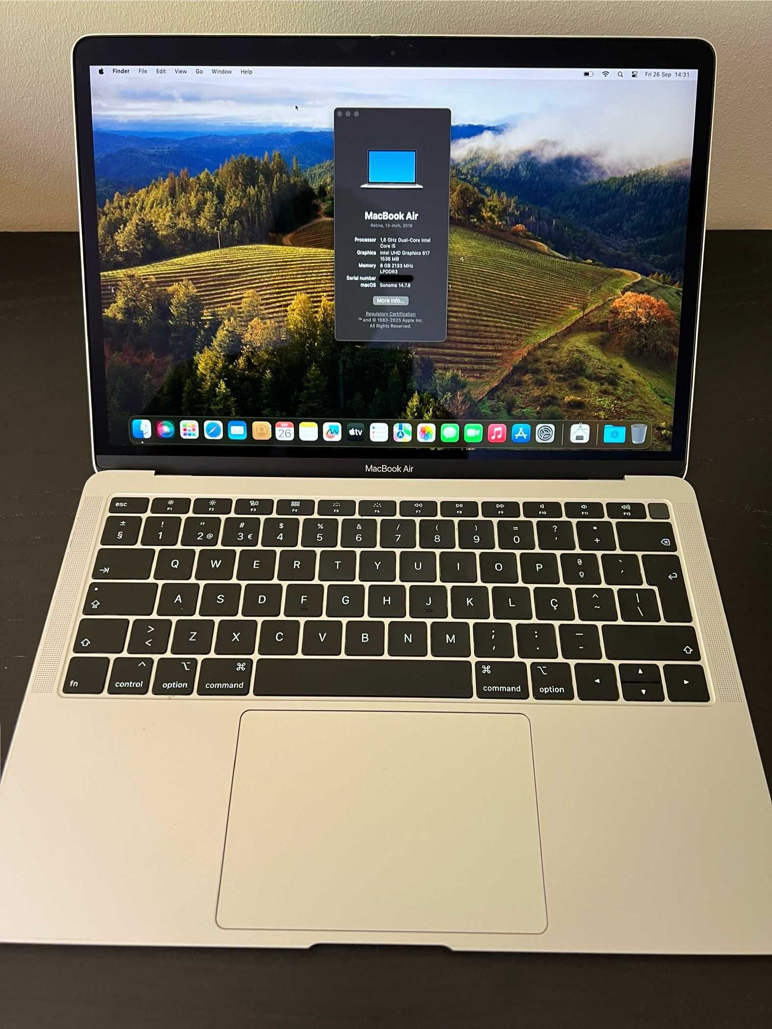 MacBook Air Retina 13" 2019 - i5, 8GB RAM, 256GB SSD