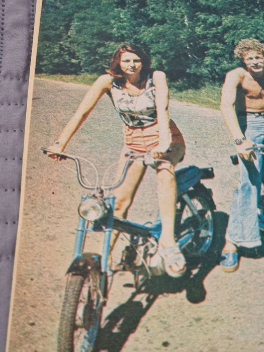 Oryginalny plakat motorowerów Romet ZZR Komar Polmo Polmozbyt 1975