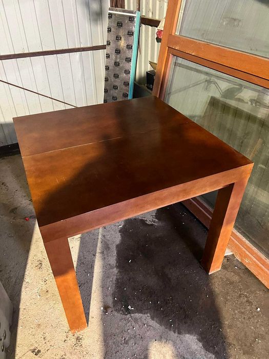 Stół drewniany Dębowy OKAZJA ! Rozkładany 90x90 - 90x130