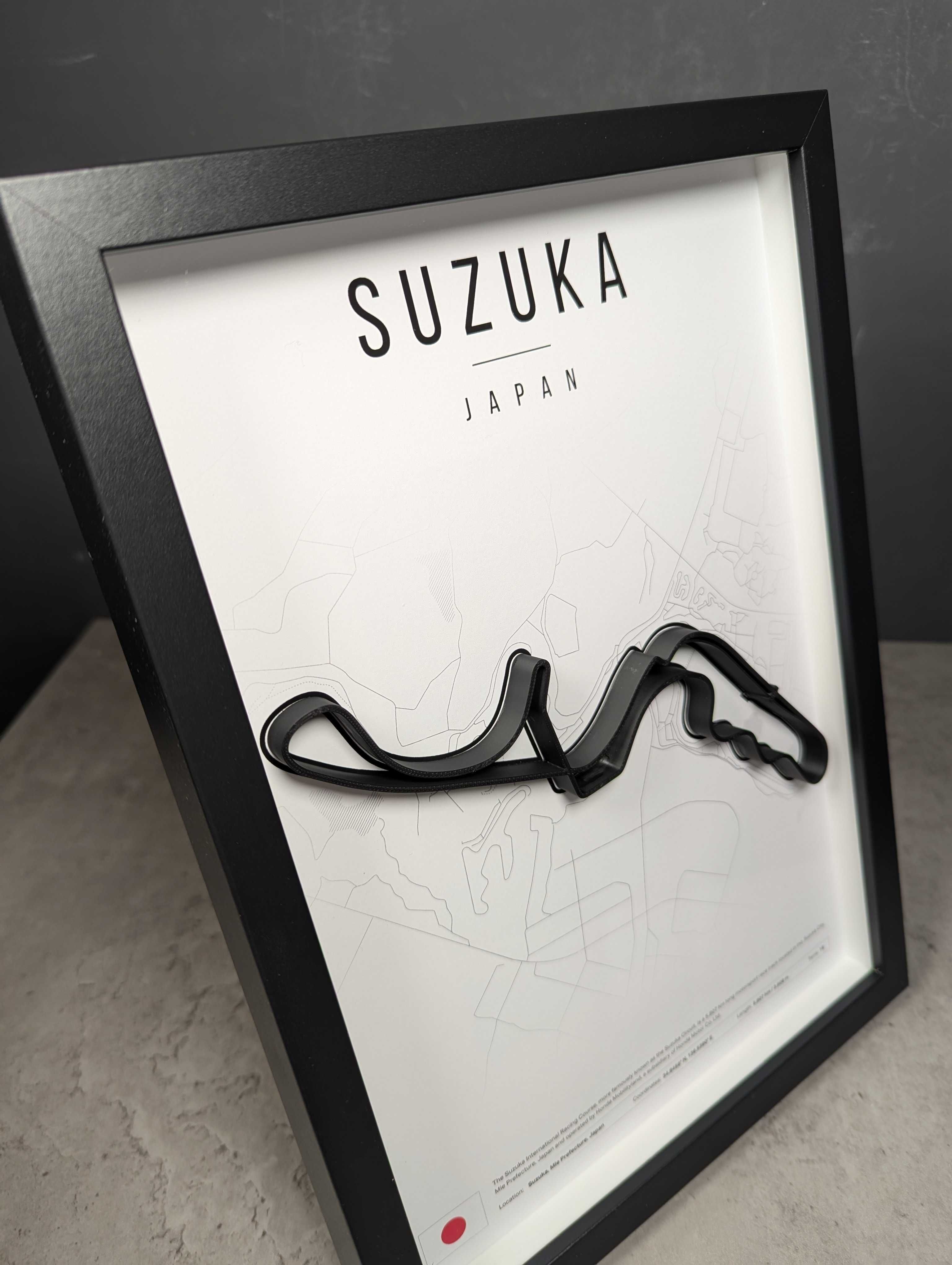 Об'ємна Рамка з 3D Трасою SUZUKA Судзука 32x23x3 F1 Japan GP