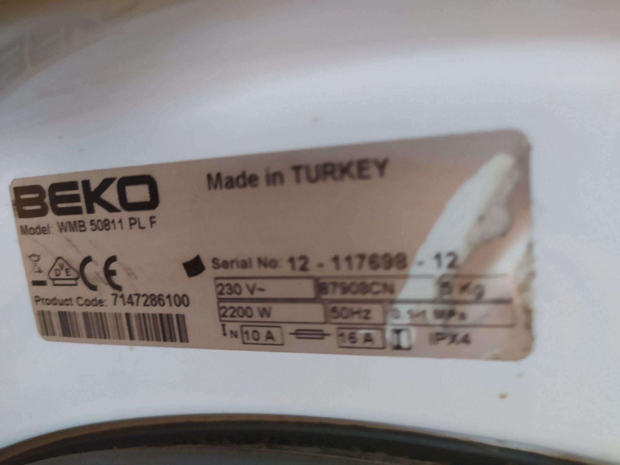 Pralka  automatyczna beko