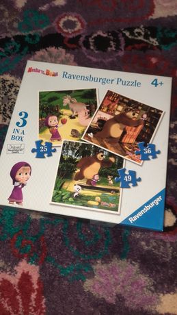 Puzzle Masza i niedźwiedź 3 w 1 Ravensburger