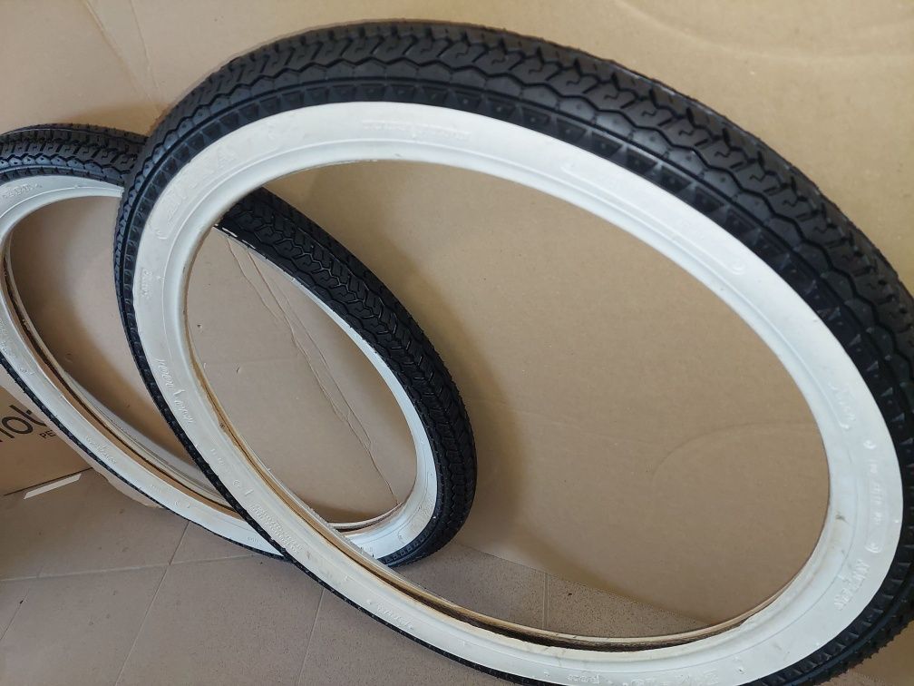 Nowy kpl opony retro 2,25-19" komar sztywniak zak rys 2375/50t1 pl
