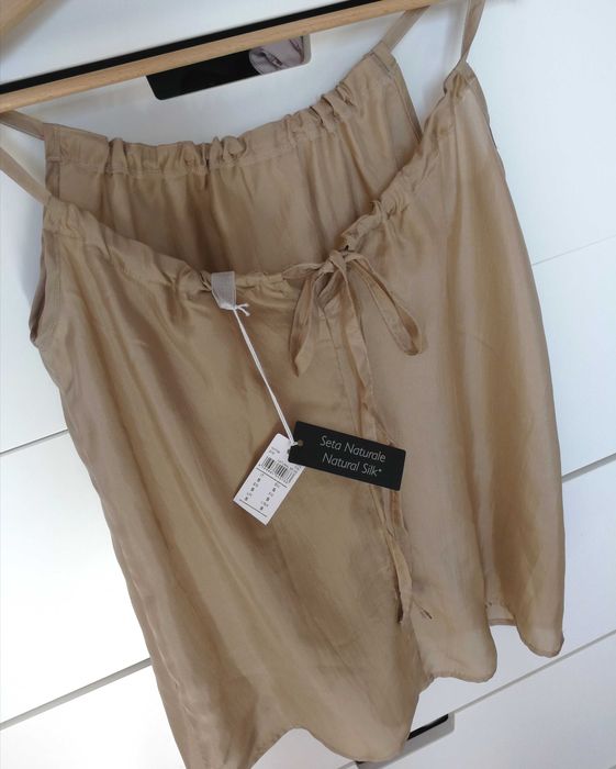 Intimissimi jedwabna beżowa bluzka 36 S