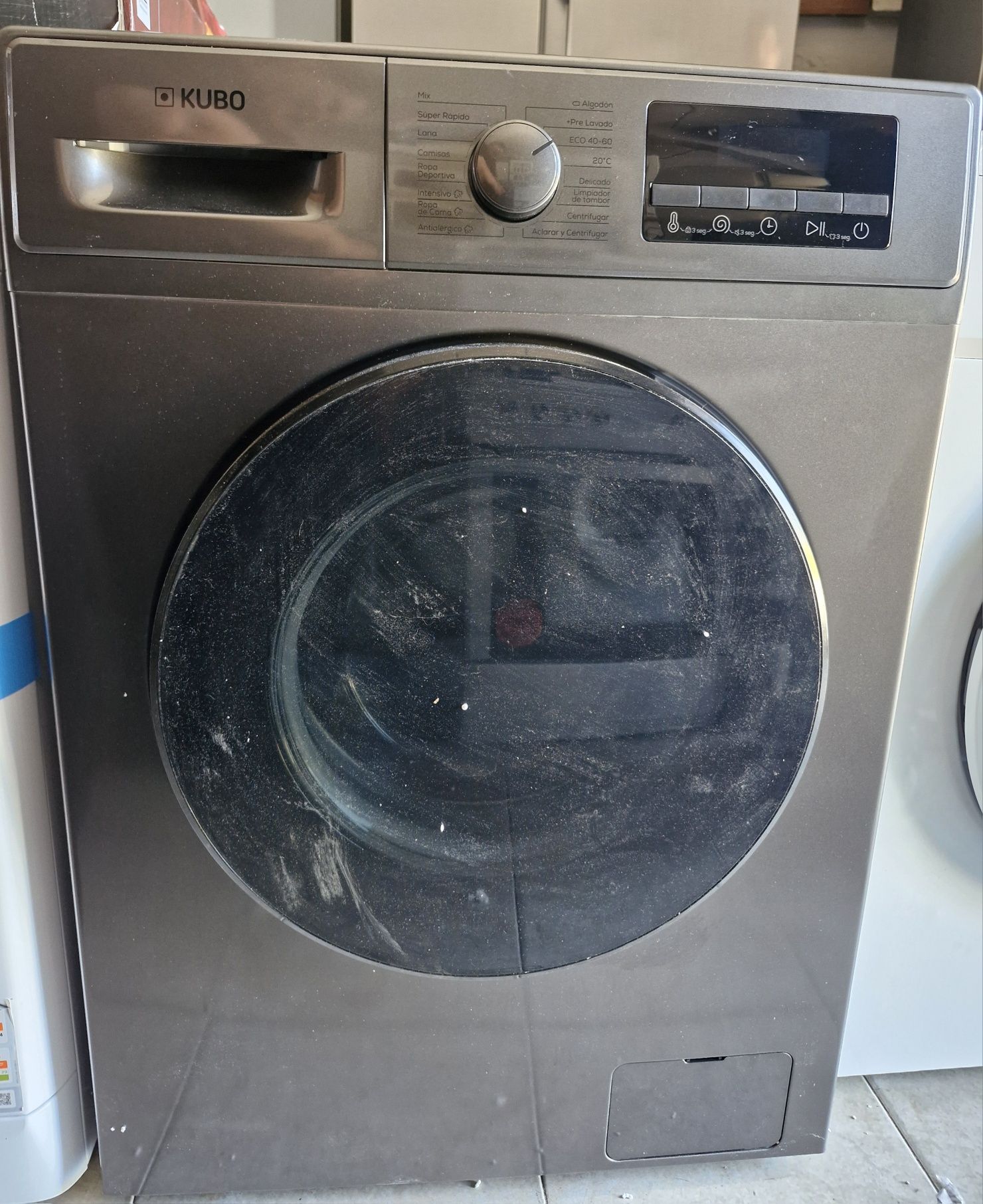 Máquina de lavar roupa kubo 12kg cinza