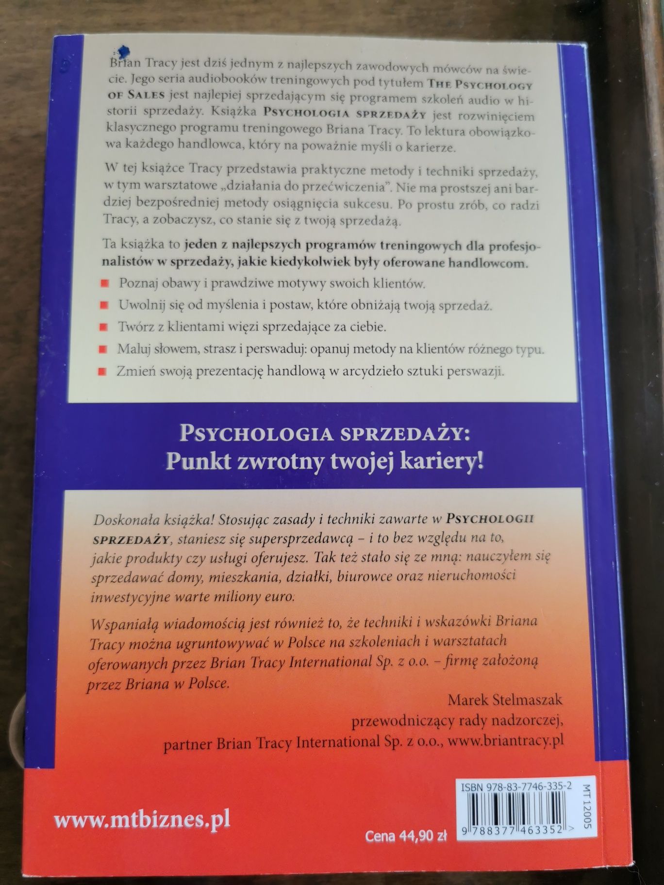 BRIAN Tracy Psychologia sprzedaży punkt zwrotny Twojej kariery