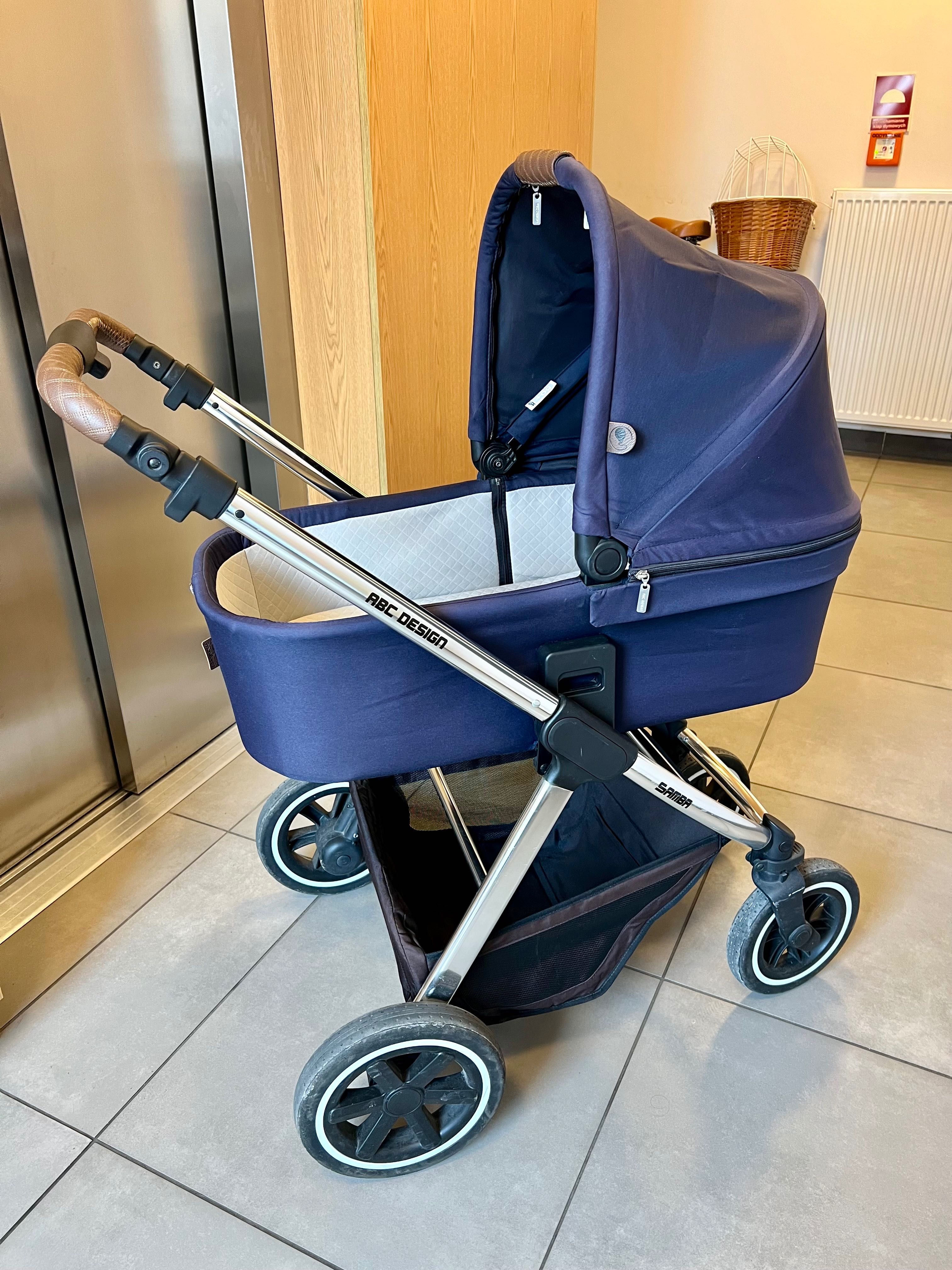 Wózek 2w1 gondola spacerówka ABC Design Samba Navy blue