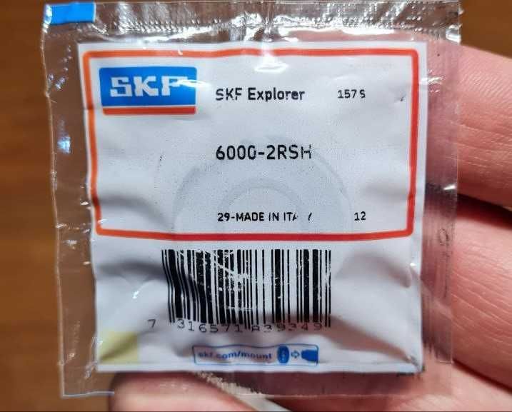 Підшипники 6000-2RSH SKF (Італія) кульковий радіальний.