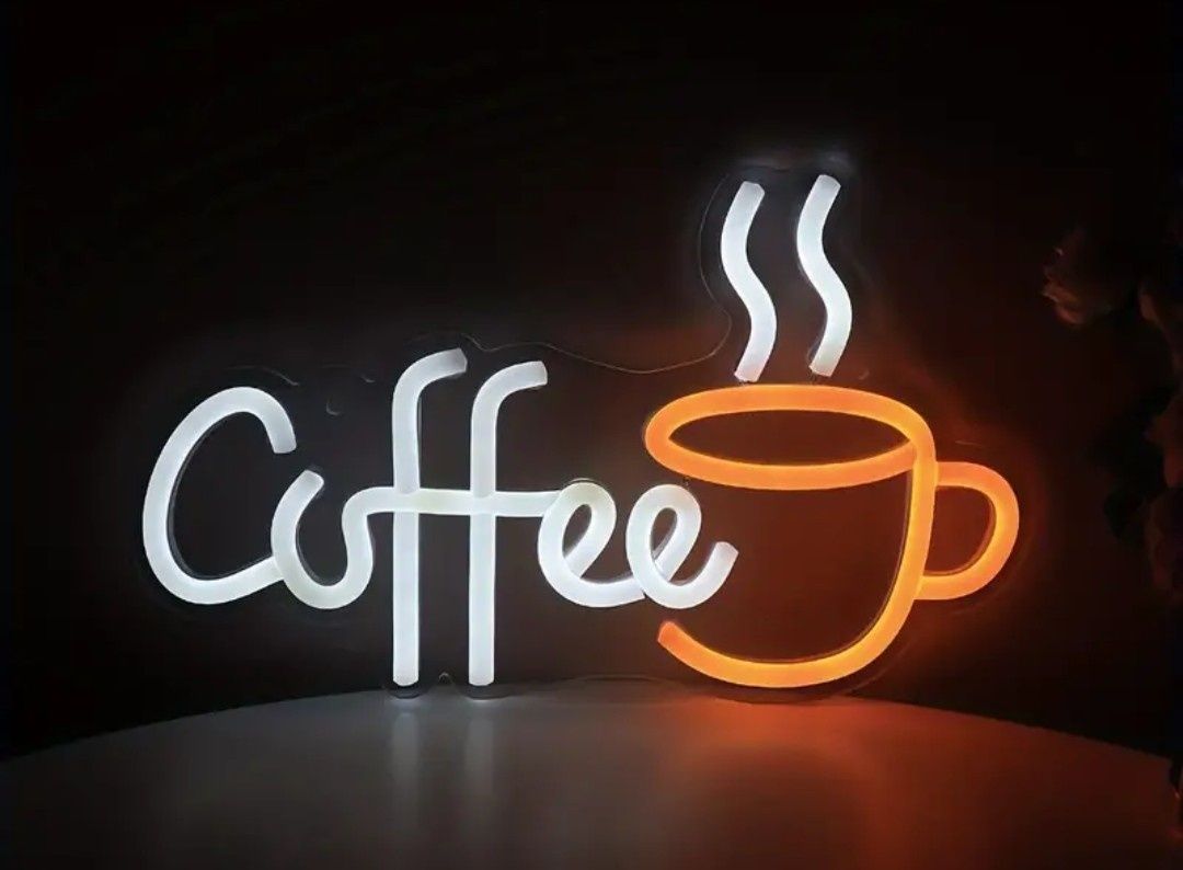 Вывеска Coffee кава led світлодіодна