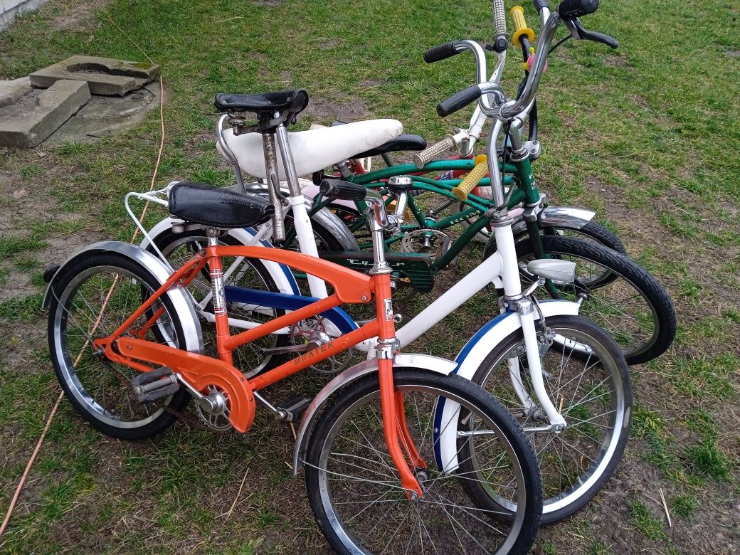 Kolekcja starych polskich rowerów Romet zzr bajka flaming bratek bmx
