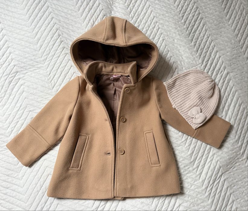 Płaszczyk jesienny dla dziewczynki, rozmiar 86