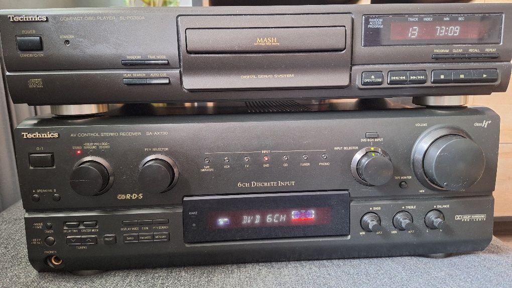 Technics cd i amplituner