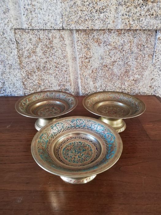 Conjunto de peças antigas. Artesanato indiano