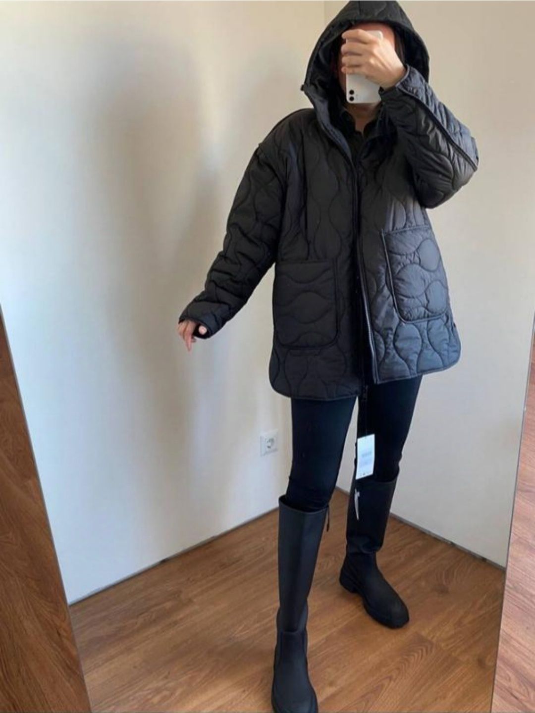 Стьобана куртка демісезон Zara XS-S(44), S-М(46),