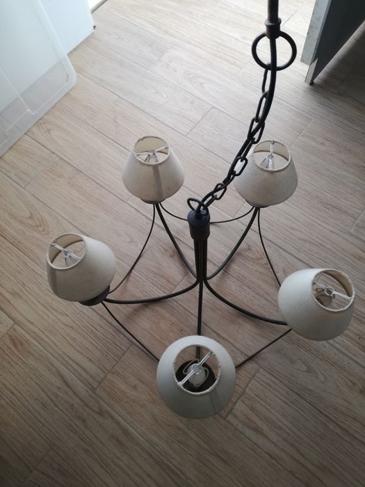 Conjunto de 2  Candeeiros em ferro forjado