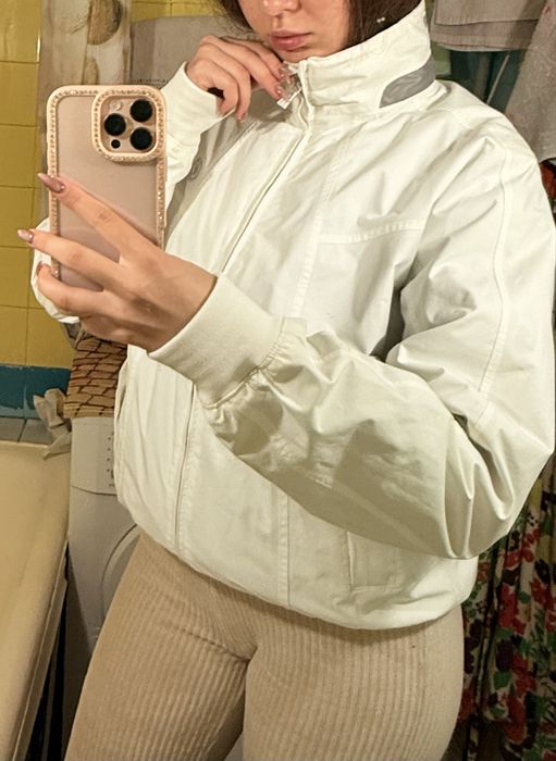 Оригінальна куртка-бомбер біла Henri Lloyrd