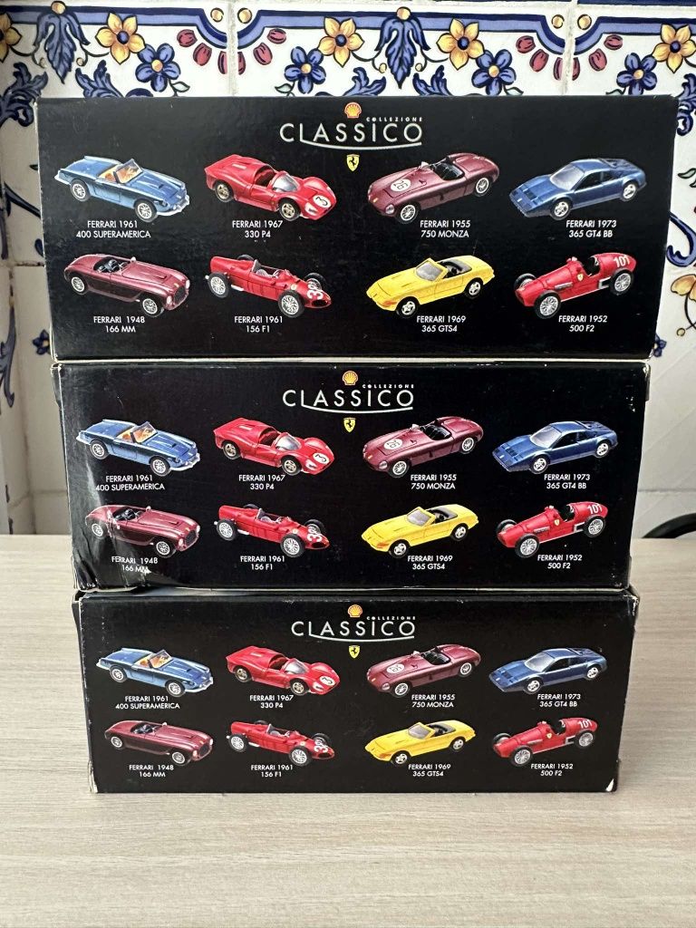 coleção maisto carros metal motas ferrari classicos shell antiguidades