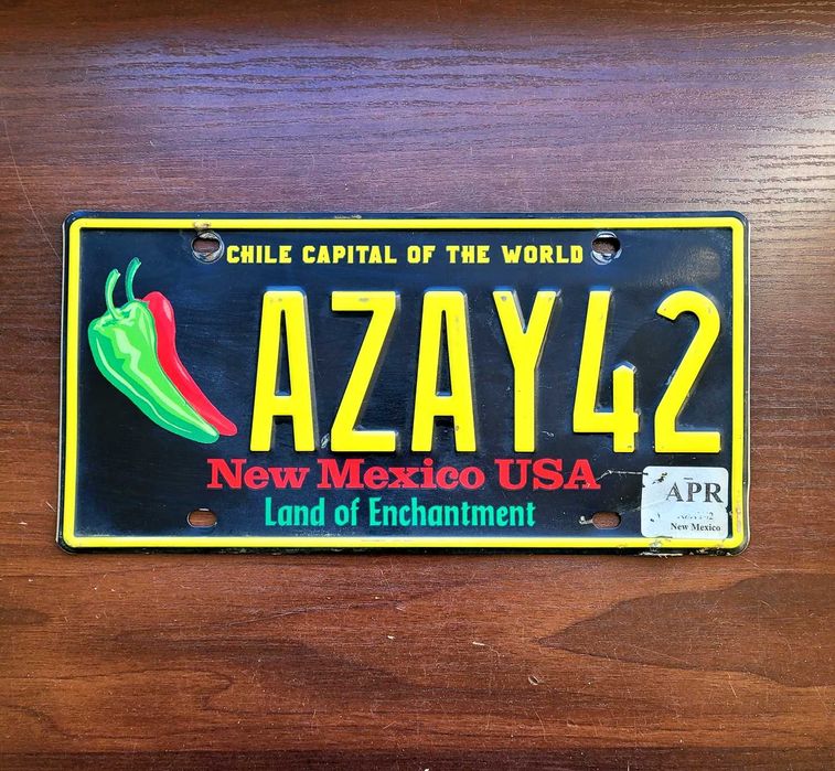 New Mexico - oryginalna tablica rejestracyjna z USA