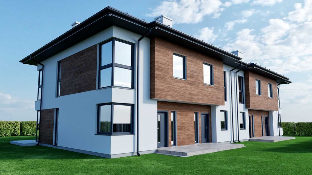 Nowoczesne mieszkania w zabudowie bliźniaczej