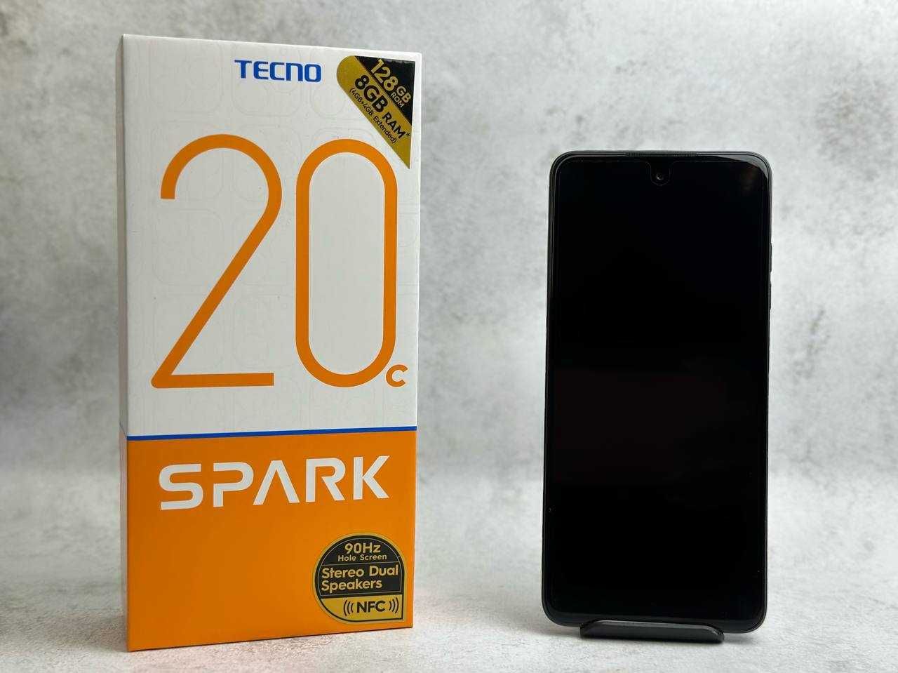 Мобільний телефон Tecno Spark 20C 4/128GB NFC Black Купити Смартфон