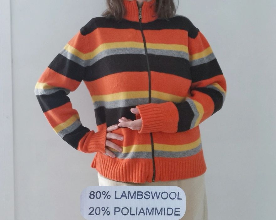 Sweter kardigan wełniany MKY Melvin Kymenty L XL 40 42