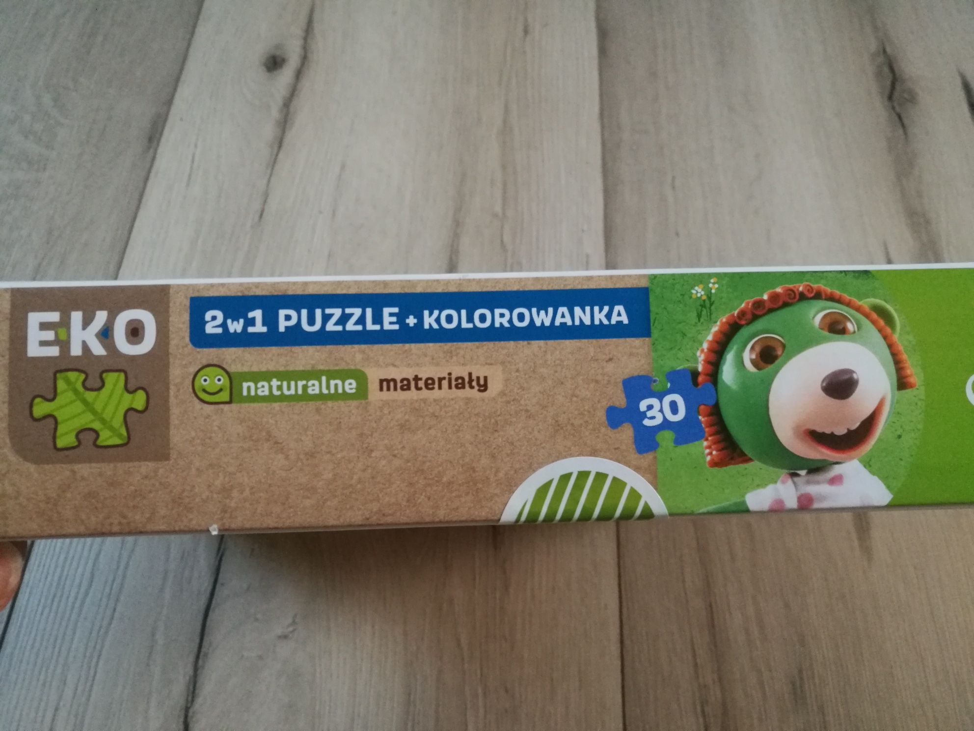 NOWY zestaw eko puzzle + kolorowanka dla dziecka 3+