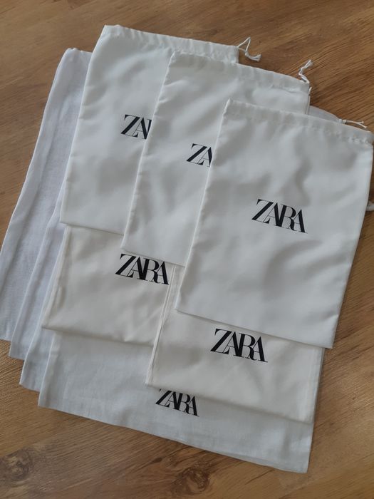 Zara duży zestaw worków ochronnych przeciwkurzowych nowe torby białe