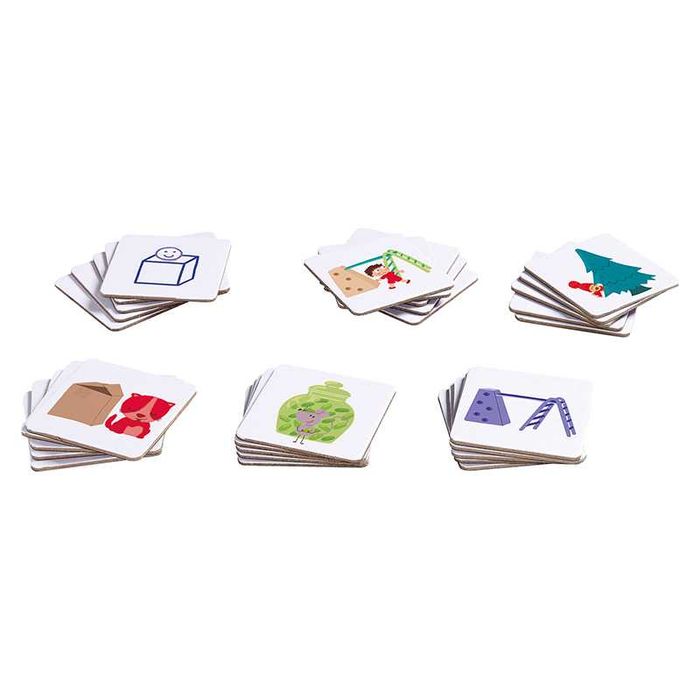 Logopedia Duże magnesy Orientacja przestrzenna 40 szt, 7 cm Nathan