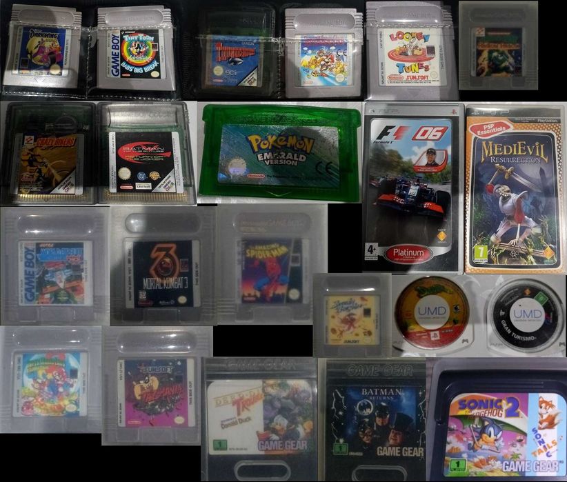 Jogos retro p/ GB | GB Color | GB Advance | DS | Game Gear | PSP