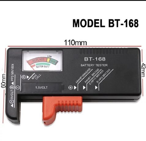 Тестер для батарейок