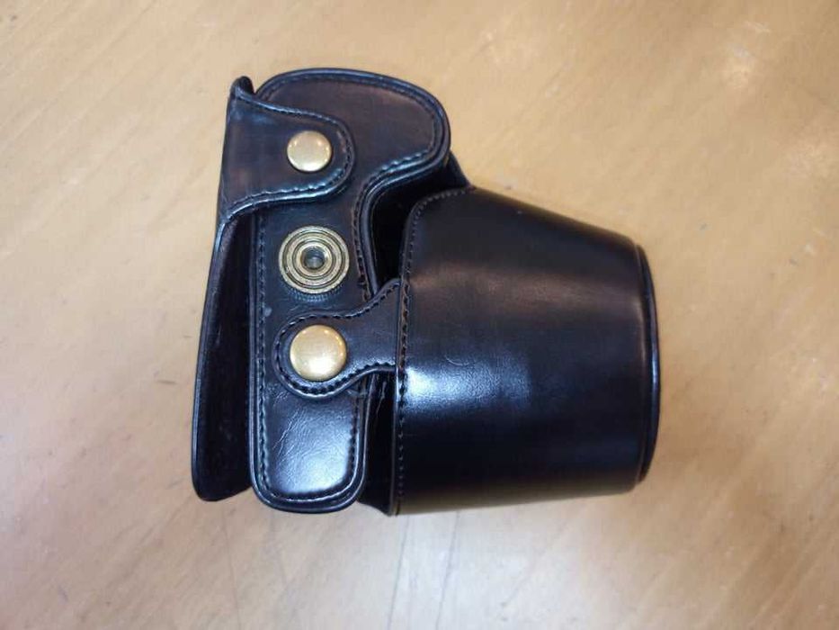 Bolsa em pele para maquina fotográfica Canon EOS
