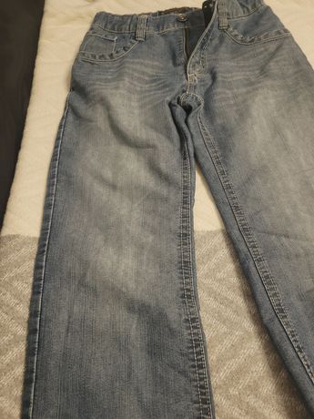 Spodnie jeansy ocieplane 134