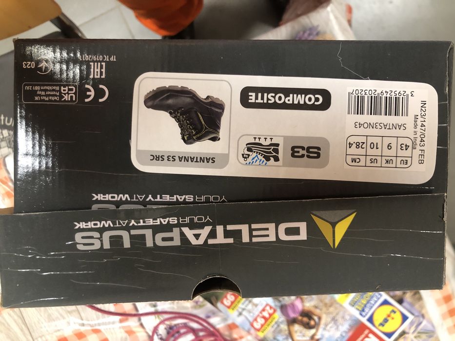 Buty meskie nowe z metalowymi noskami