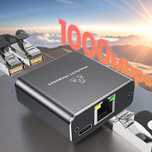 Rozgałęźnik Spliter LAN RJ45. 1000MB/S. 2 Wejścia