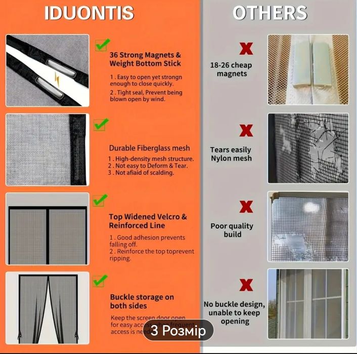 Антимоскитная сетка на двери